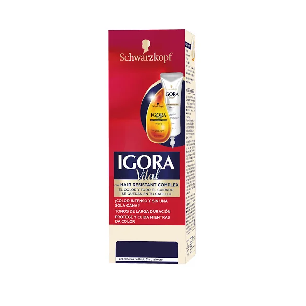 Igora Vital Tinte Tubo 1-0 Negro 50Ml