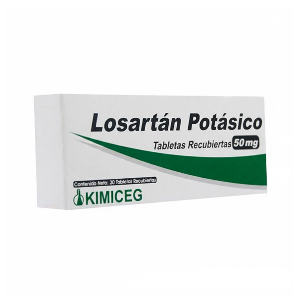 Losartán Potásico 50Mg X 30 Tabletas Kimiceg