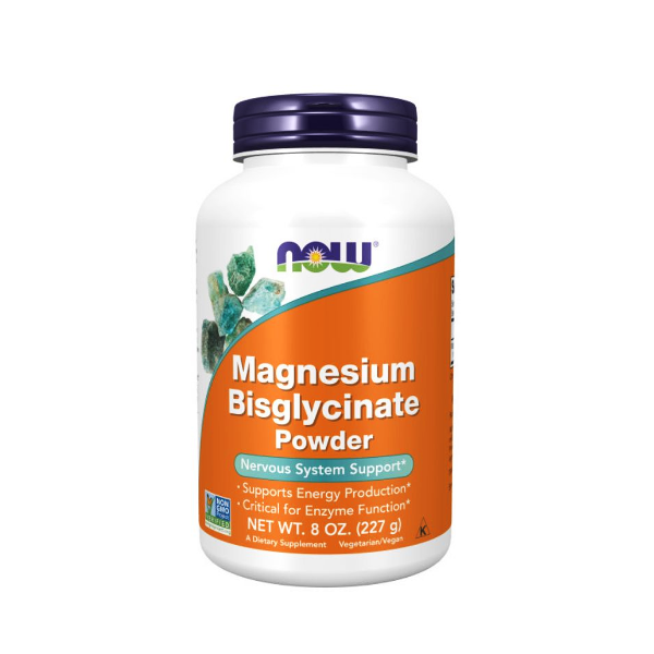 Magnesium Bisglycinate Powder 227Gr. Now