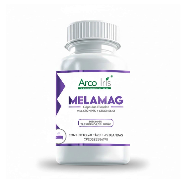 Melamag Magnesio + Melatonina X 60 Cápsulas Arco Iris