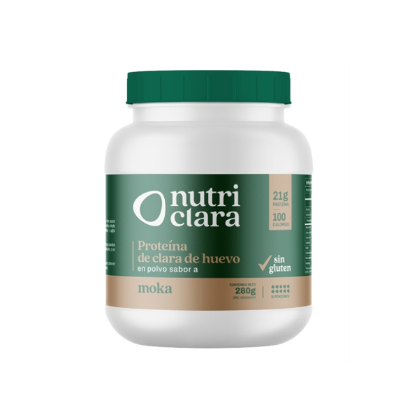 Nutriclara Proteina De Huevo Polvo Sin Gluten Moka 280Gr