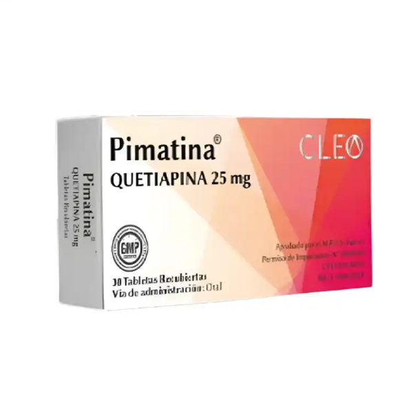 Pimatina - Quetiapina 200Mg X 30 Tabletas Cleo Pharma