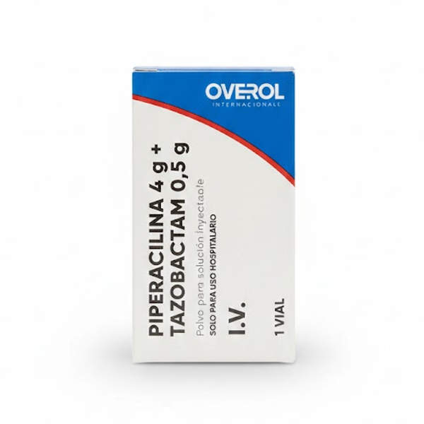 Piperacilina + Tazobactam Ampolla 4.5G./I.V. Overol