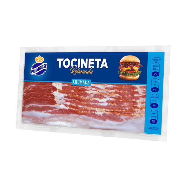 Plumrose Tocineta Rebanada Ahumada.