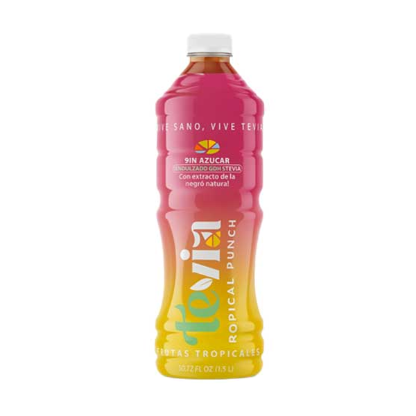 Tevia Te Sin Azúcar Sabor Tropical Punch 1.5Lt.