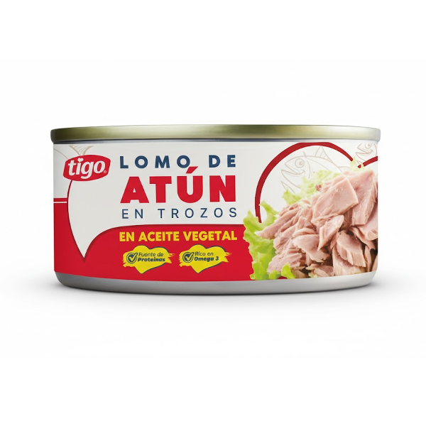 Tigo Atun En Trozos En Aceite Vegetal 160Gr