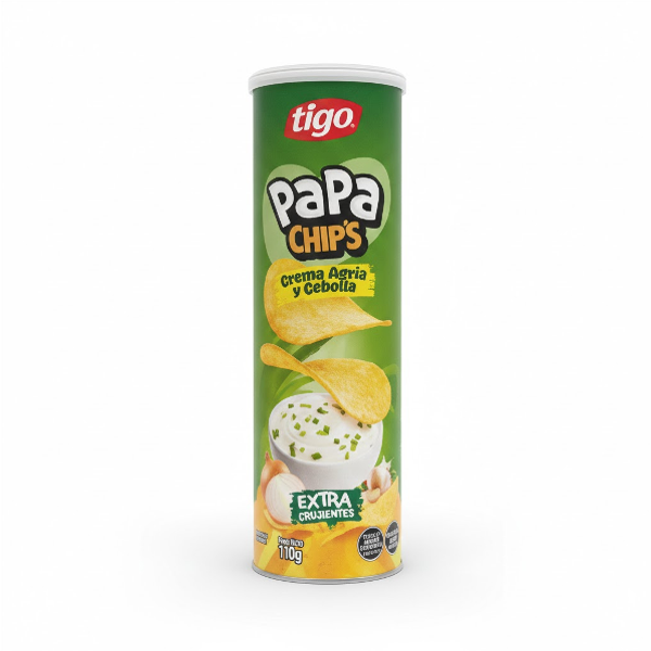 Tigo Papa Chips Crema Agria Y Cebolla 110Gr
