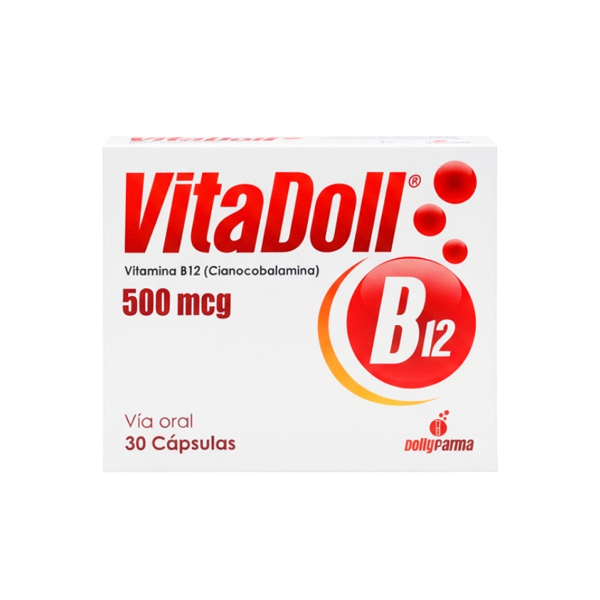Vitadoll B12 500Mcg X 30 Capsulas Dollyfarma