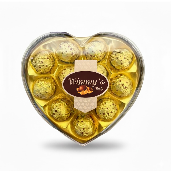 Wimmys Bombones Dorado Corazon X 12 Unidades