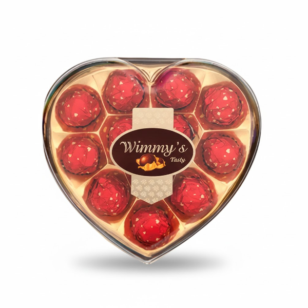 Wimmys Bombones Rojo Corazon X 12 Unidades