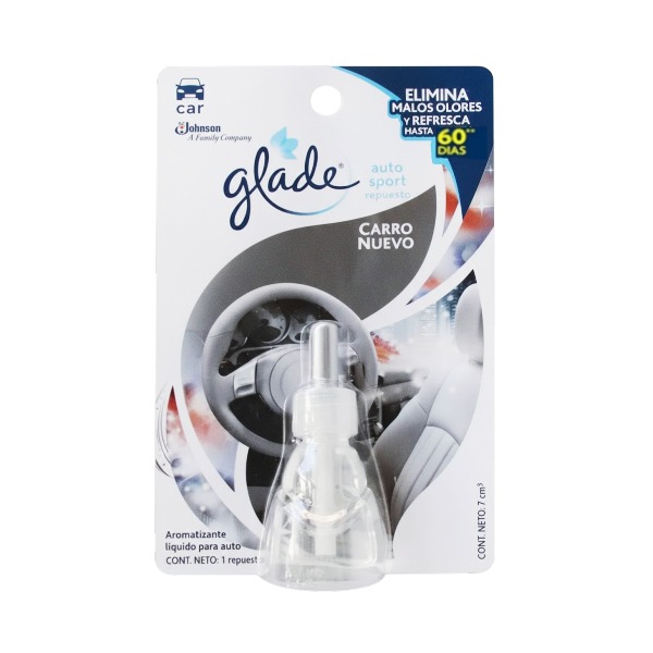 Glade Auto Sport Carro Nuevo Repuesto 7 Cm