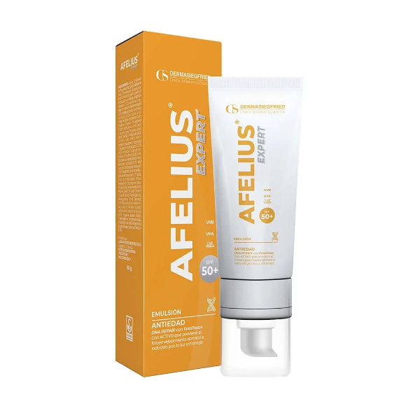 Afelius Expert Protector Solar Emulsión Antiedad 50Spf X G0Gr.