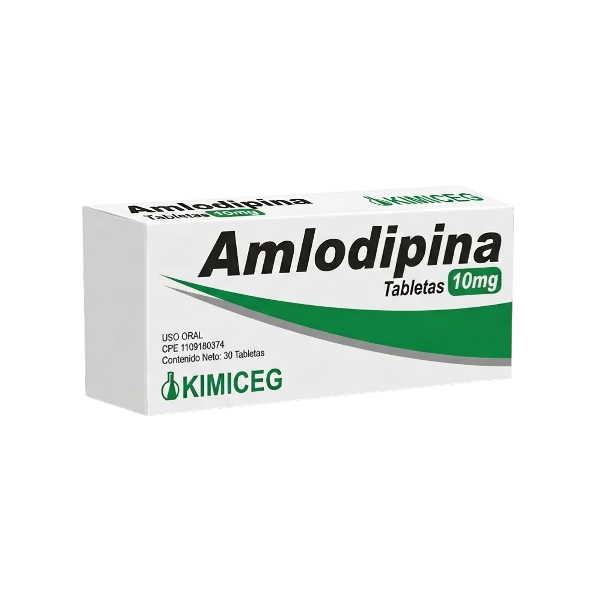 Amlodipina 10Mg X 30 Tabletas Kimiceg