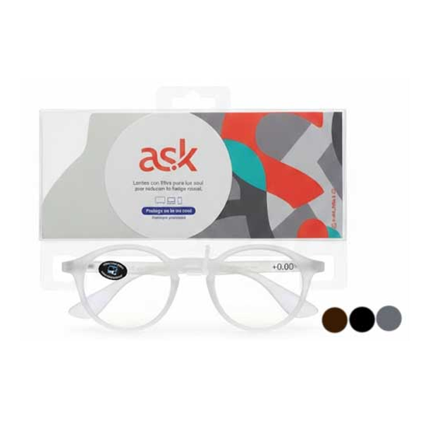 Ask Lente De Lectura Dioptria Negros +0.00