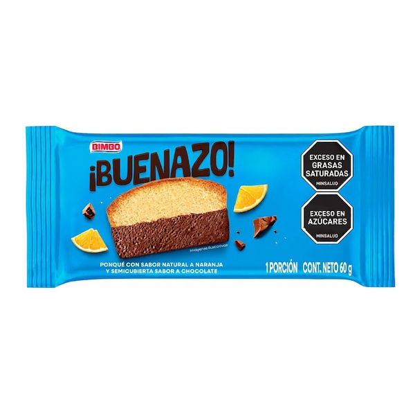 Bimbo Panque Buenazo Naranja Y Vainilla 60Gr