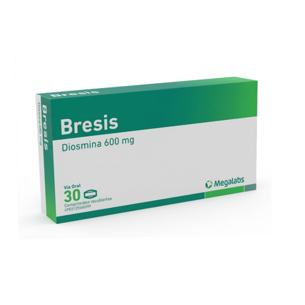 Bresis 600Mg Diosmina X 30 Comprimidos Megalabs