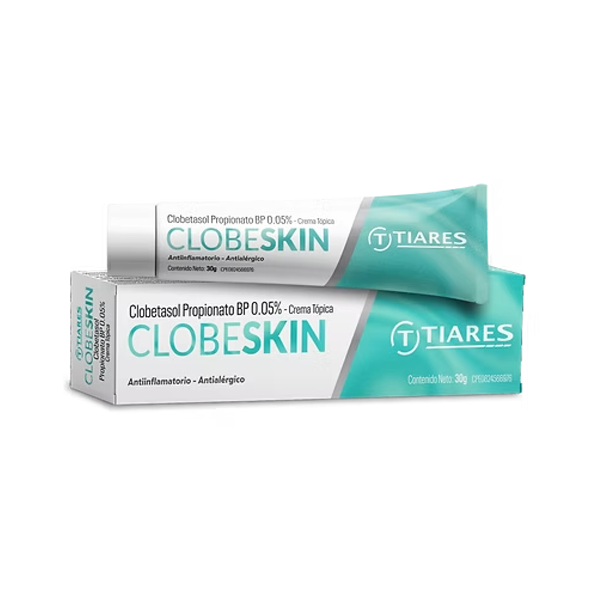 Clobeskin Clobetasol 0.05% Crema Tópica X 30Gr.Tiares