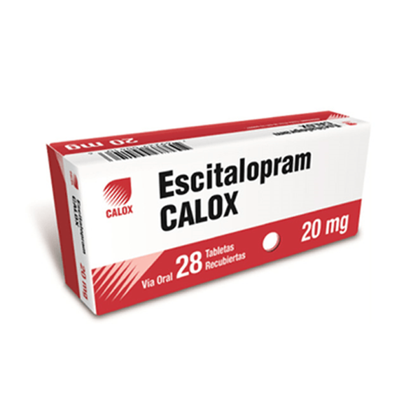 Escitalopram 20Mg X 28 Tabletas Calox