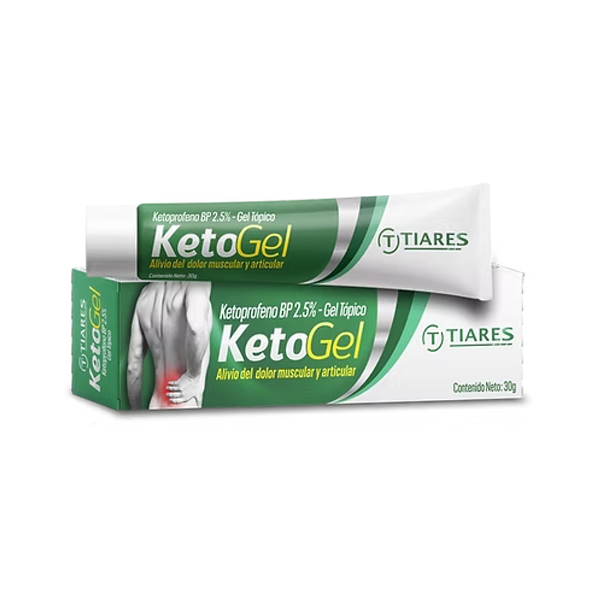 Ketogel Ketoprofeno 2.5% Gel Tópico X 30Gr.Tiares