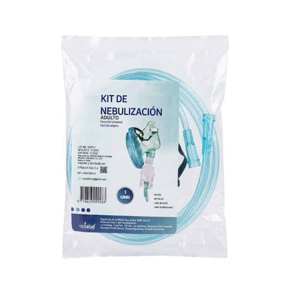 Kit Para Nebulizar Con Mascarilla Adulto Vipsalud