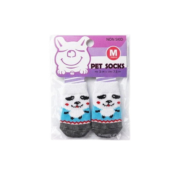 Medias Para Perros Non Skid 3Cm X 7.5Cm Long Talla M