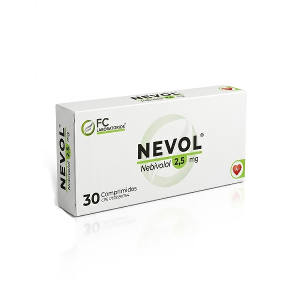 Nevol Nebivolol 2.5Mg X 30 Comprimidos Fc Pharma