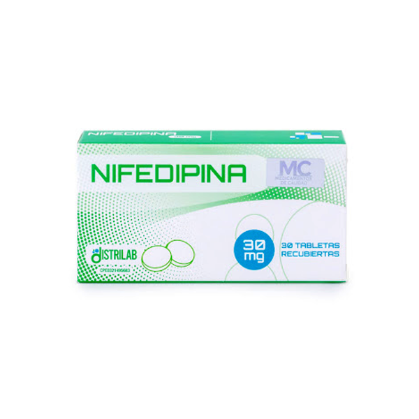Nifedipina Lp Nifedipina 30Mg X 30 Tabletas  Distrilab