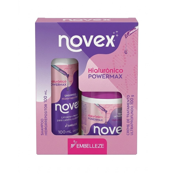 Novex Shampo + Mascarilla Capilar Hialuronico Powermax 100Ml