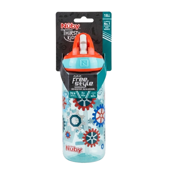 Nuby Vaso Thirsty Kids Con Pico De Silicón 18+M 18Oz/540Ml 10756