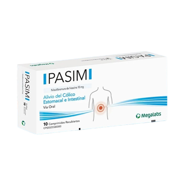 Pasim Butilbromuro De Hioscina 10Mg X 10 Comprimidos Megalabs