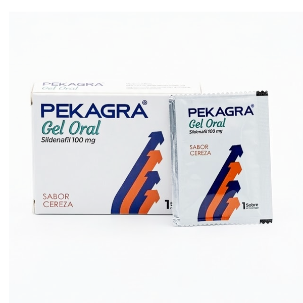 Pekagra Sildenafilo 100Mg Gel Oral Sabor Cereza X 1 Sobre Fc Pharma
