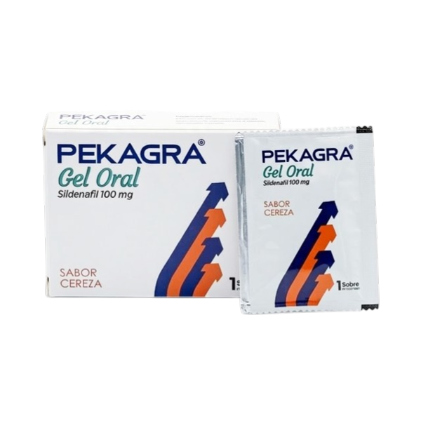 Pekagra Sildenafilo 100Mg Gel Oral Sabor Cereza X 1 Sobre Fc Pharma