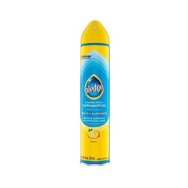 Pledge Limpiador Multisuperficies Limon Aerosol 378Ml