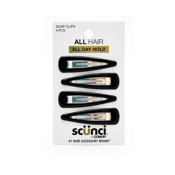 Scunci Set 4 Piezas Snap Clips 5.5Cm.