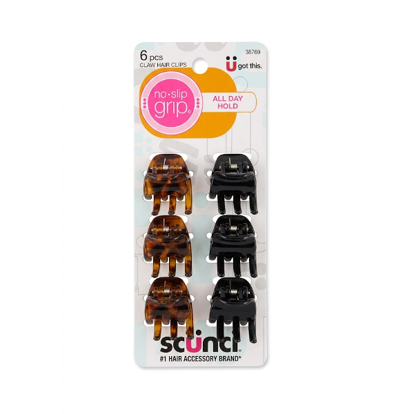 Scunci Set 6 Piezas Claw Hair Clips 38769