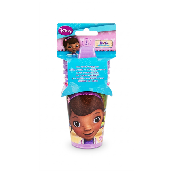 Stor Doc Mcstuffins Vaso Con Tapa Y Boquillas X  3 Piezas 53783