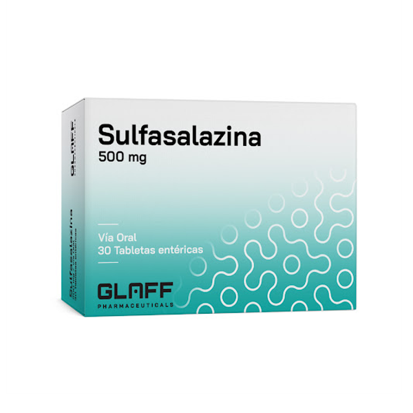 Sulfasalazina 500Mg X 30 Tabletas Glaff Pharmaceuticals