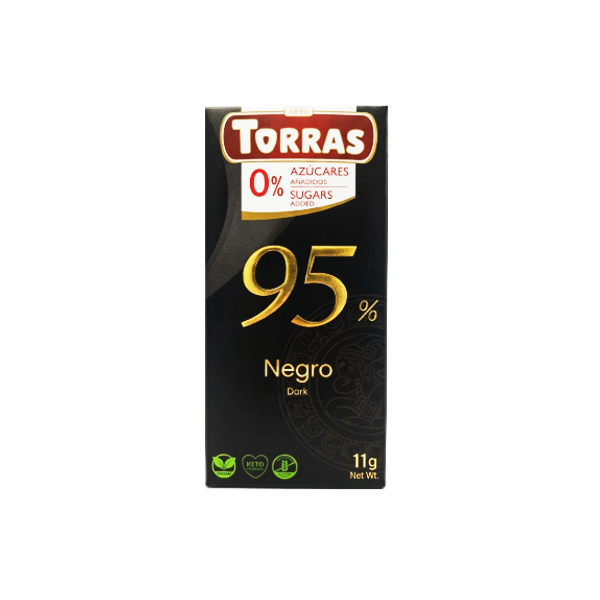 Torras Chocolate 95% Negro Dark Sin Azúcar 75Gr.