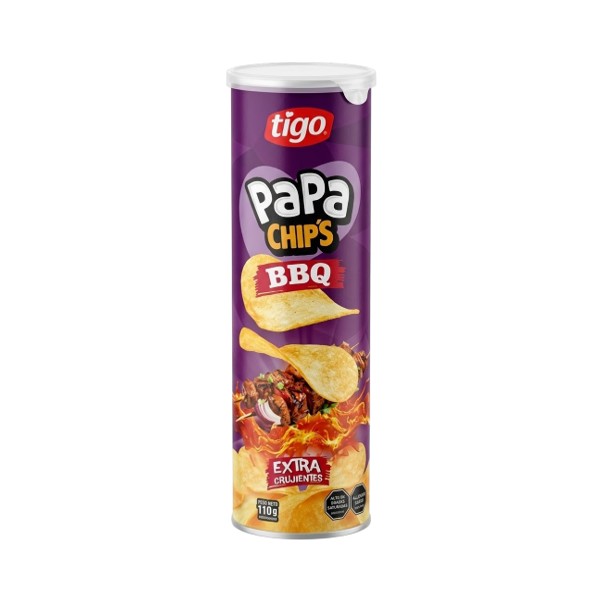 Tigo Papa Chips Bbq 110Gr.