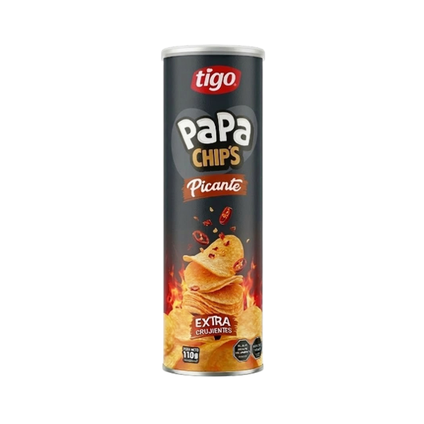 Tigo Papa Chips Picante 110Gr.