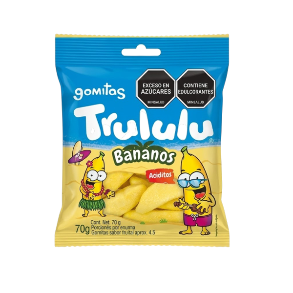 Trululu Gomitas Bananos Aciditos 70Gr