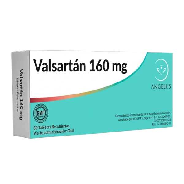 Valsartán 160Mg X 30 Tabletas Angelus