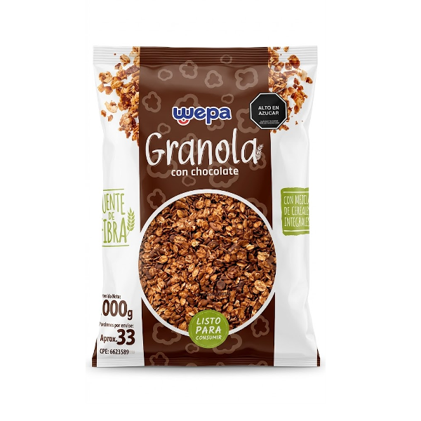 Wepa Granola Con Chocolate 1000Gr.