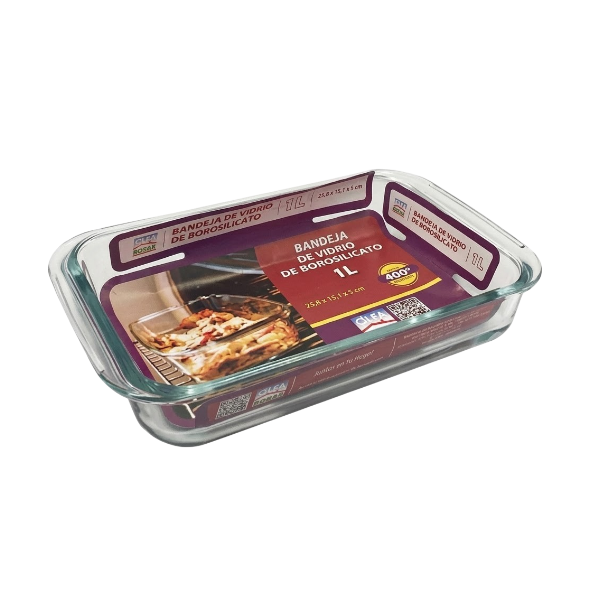 Alfa Bandeja De Vicrio Rectangular 1Lt Gb-1000