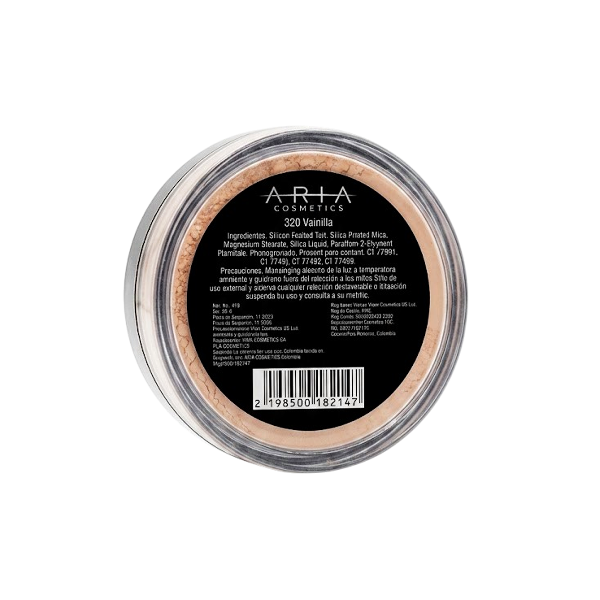 Aria Cosmetics Polvo Suelto Tono 320 Vainilla 12Gr