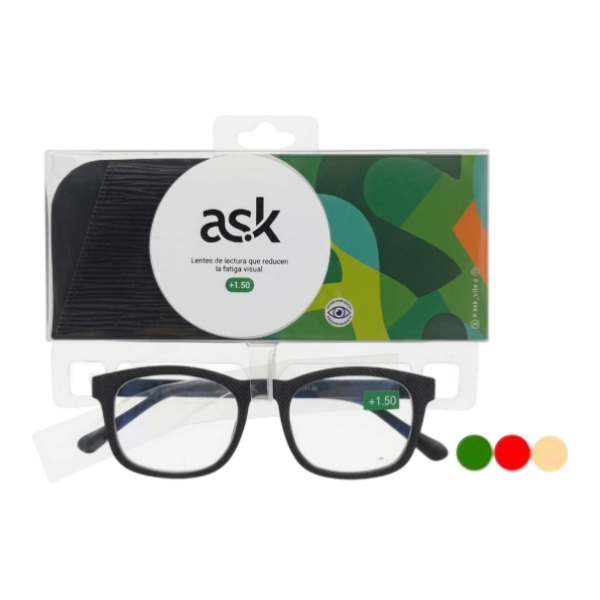 Ask Lente De Lectura Con Estuche +1.50 Gaf-S6778S-15