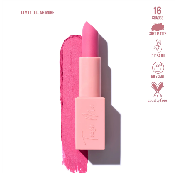 Beauty Creations Labial Mate Tease Me Tono Tell Me More 3.5Gr
