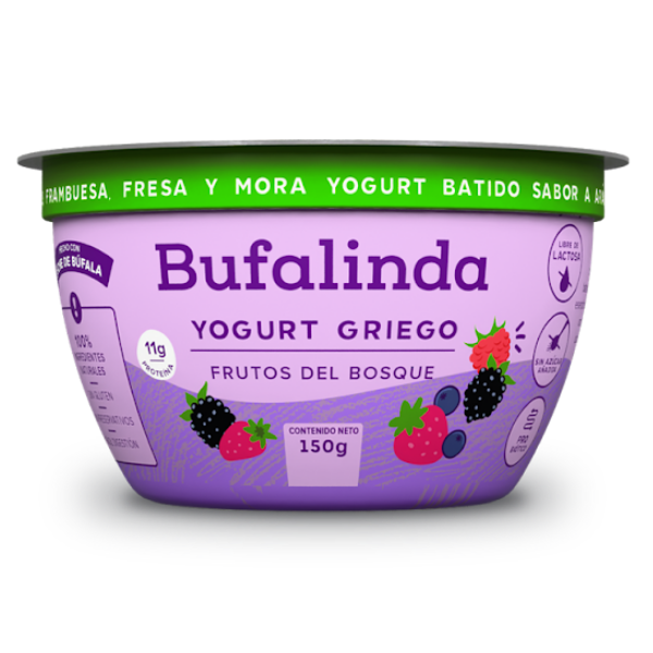 Bufalinda Yogurt Frutos Del Bosque 150Gr.
