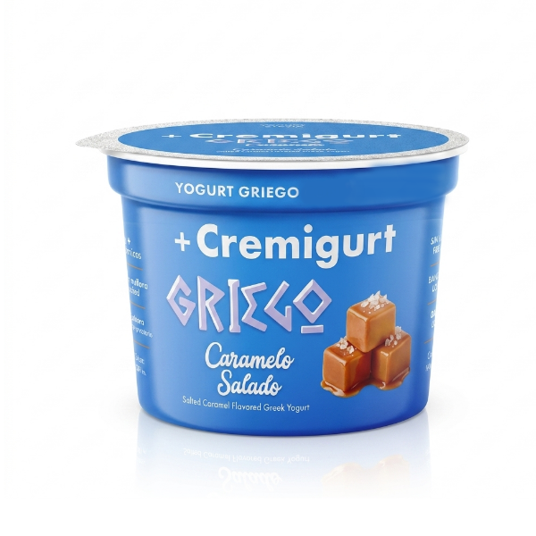 Cremigurt Yogurt Griego Caramelo Salado Sin Azucar 150Gr.