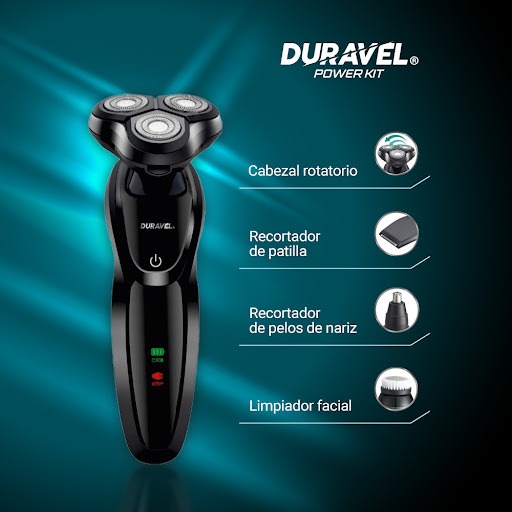 Duravel Afeitadora Electrica Recargable X 4 Piezas - Imagen 3